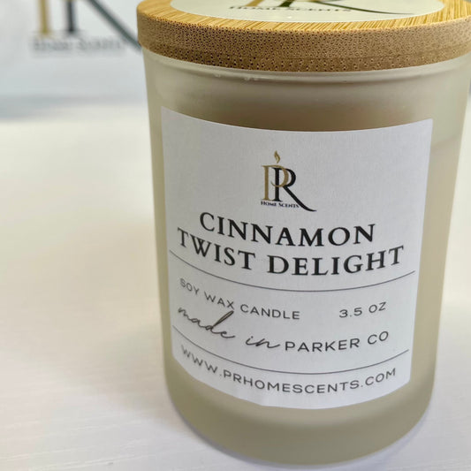 Indulge in our 'Cinnamon Twist Delight' soy wax candle. Embrace the blend of cinnamon, ginger, raisin, sugar, almond, pie crust, nutmeg, allspice, clove, butter, and vanilla. Create a cozy ambiance with this aromatic medley, perfect for warm gatherings or tranquil moments. Elevate your space with its comforting embrace. 🕯️✨ #SoyCandles #SpiceBlend"