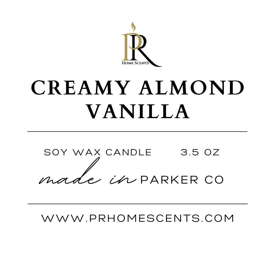 Indulge in luxury with our Creamy Almond Vanilla Soy Candle. Hand-poured for perfection, the clean-burning soy wax infuses your space with velvety creamy almond and sweet vanilla warmth. Elevate your ambiance and unwind in the indulgent embrace of Creamy Almond Vanilla. #SoyCandle #CreamyAlmondVanilla #HomeFragrance