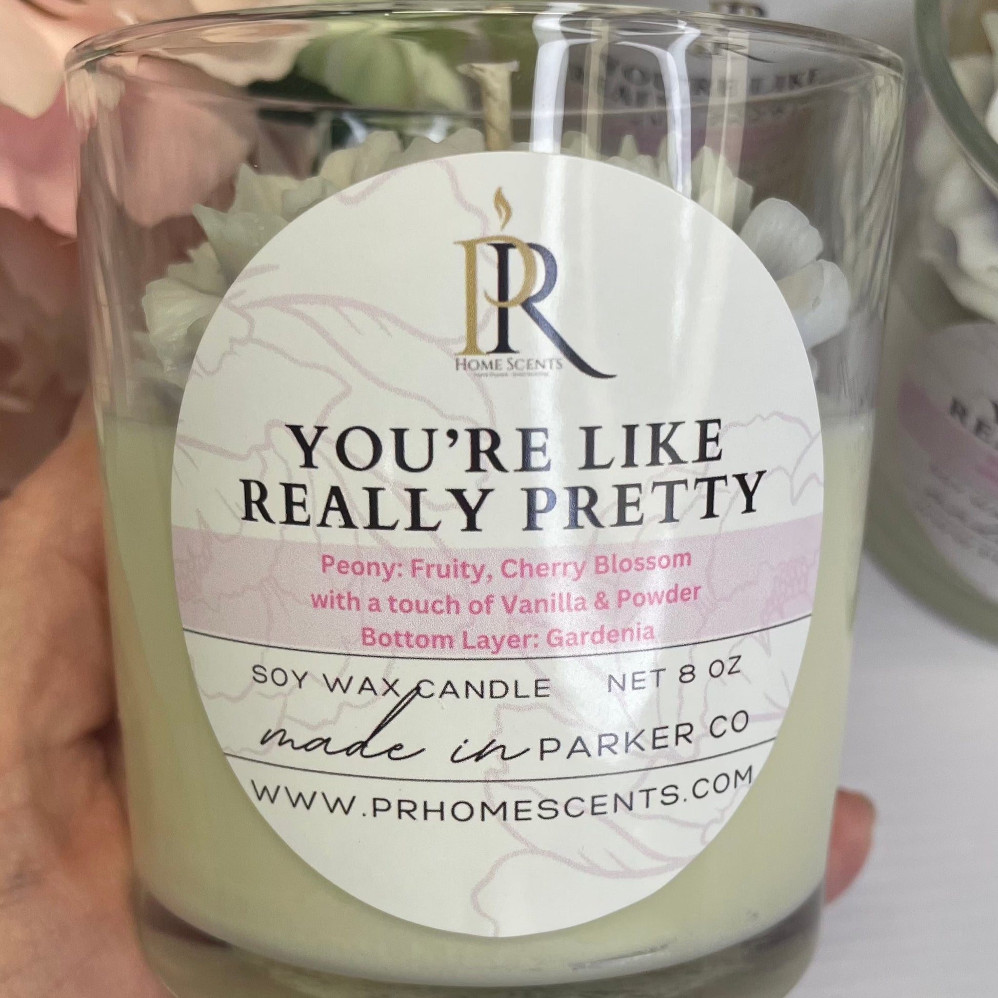 Indulge in the allure of our "You're Like Really Pretty" Soy Candle, featuring a signature gardenia scent reminiscent of the iconic NYC Plaza Hotel. Lavish layers of Love Spell fragrance create a charming ambiance. Handcrafted luxury in a jar – a sensory escape for your space. #SoyCandle #HomeFragrance