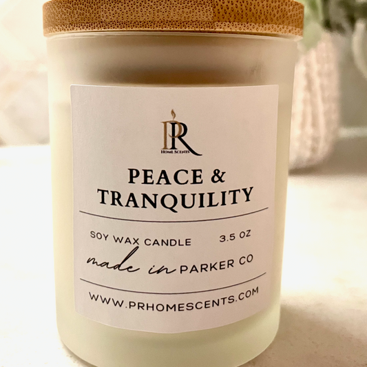 best spa smelling candles | best scented candles for relaxation | best relaxing candles | Peace & Tranquility Soy Wax Candle