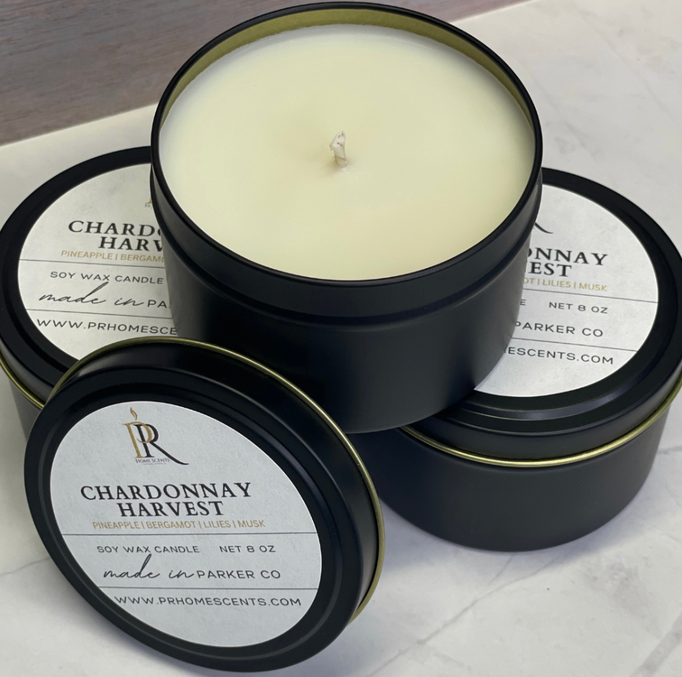 Chardonnay Harvest 8oz soy wax candle