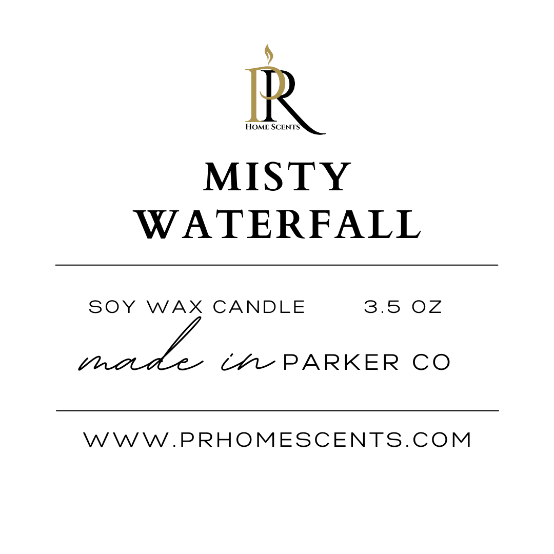 Experience Misty Waterfall: a soy candle evoking lemon, orange, and ozone atop a heart of briny sea salt and jasmine. Base notes of violet, cedar, powdery tones, and light musk conjure a serene cascade. Embrace tranquility in this nature-inspired ambiance. #MistyWaterfall #SoyCandle #TranquilEscape